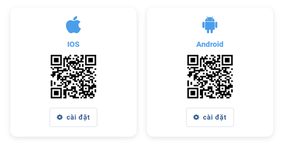 Quét mã QR để tải app